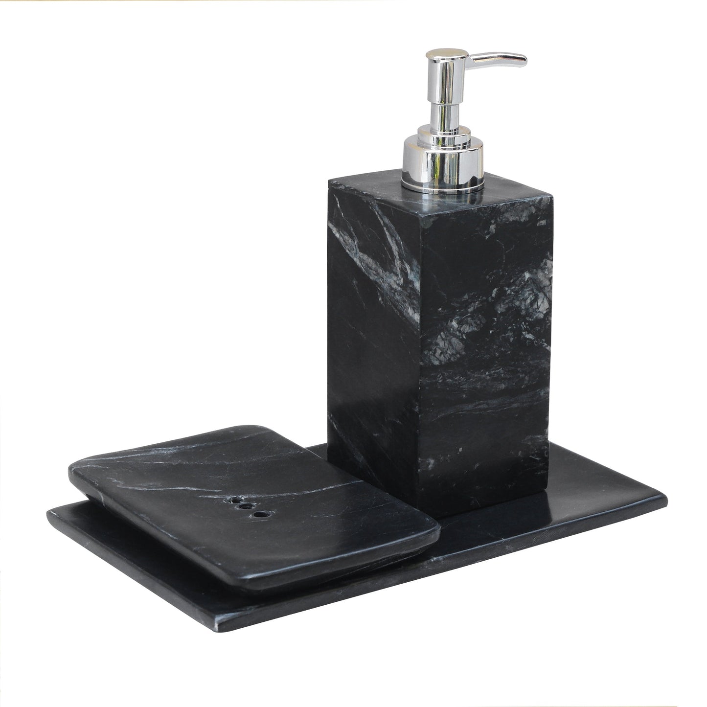 Luxurious Black Marble Bathroom Set