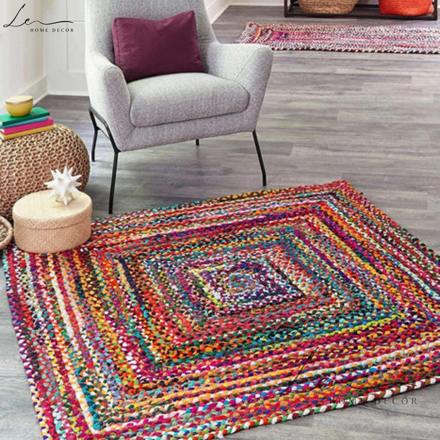 Hand Woven Chindi Carpet