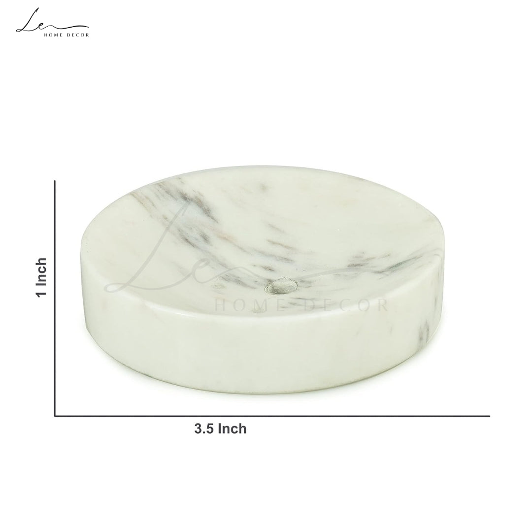 White Marble Bathroom Accessories Set of 4 pcs