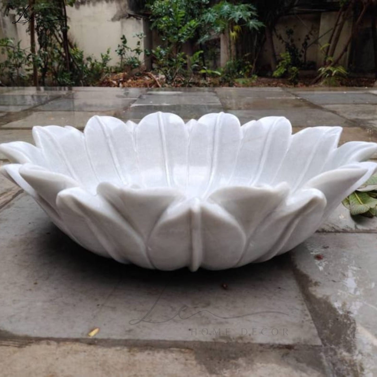 White Lotus Marble Wash Basin
