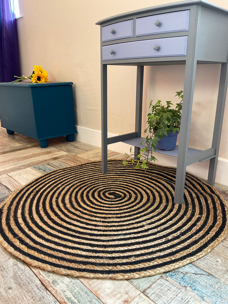 The Striped Boho Natural Jute Rug