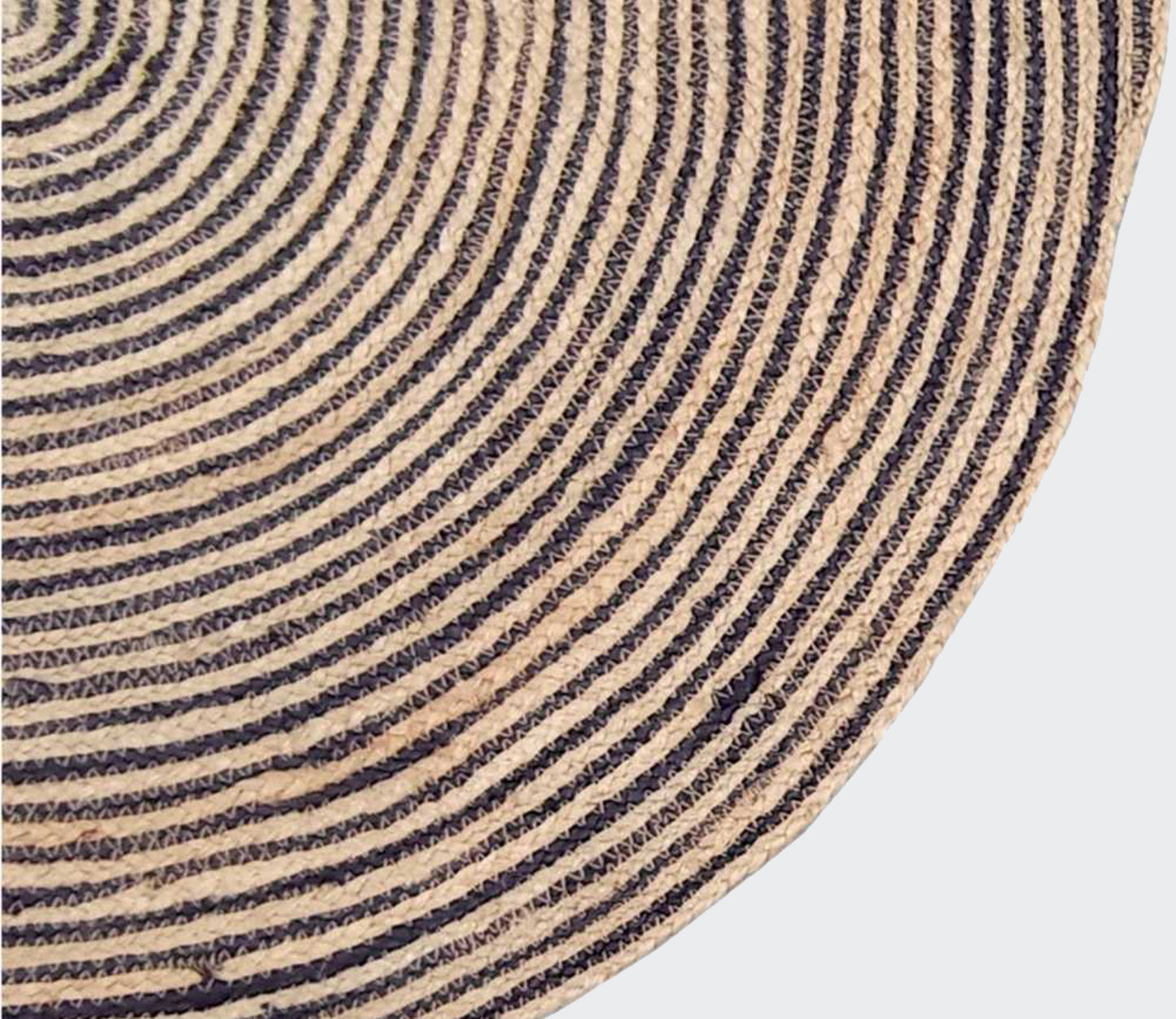 The Striped Boho Natural Jute Rug