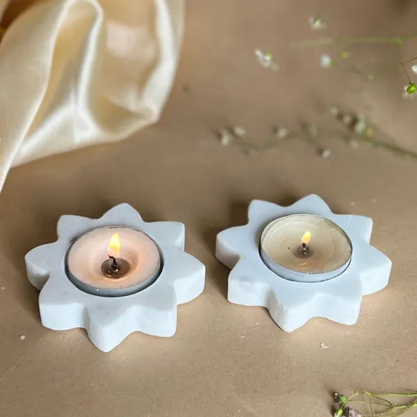 Designer Marble Tealight Diyas