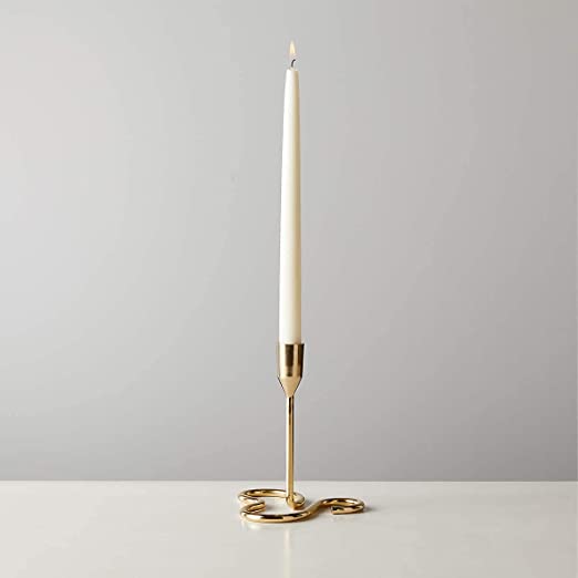 Golden Curve Tapered Candle Holder Set Of 3