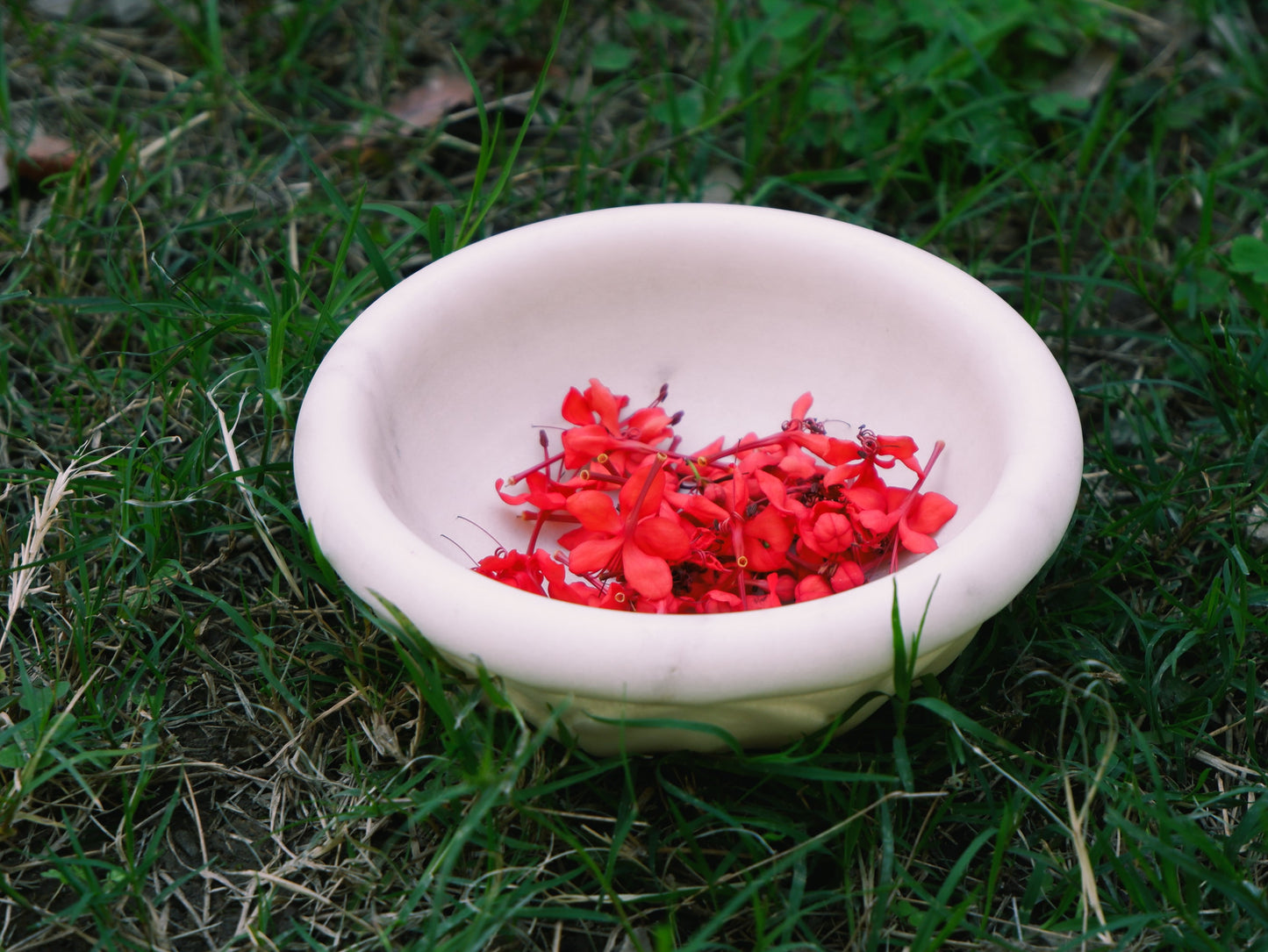 Leaf Marble Decorative Bowl