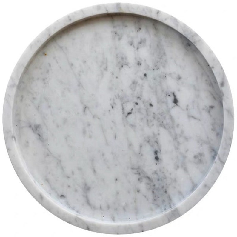 Kitchen Marble Round Tray