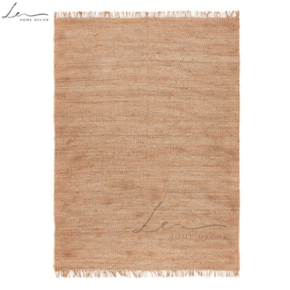 Brown Tassel Natural Jute Rug