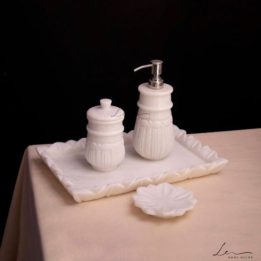 Mughal Marble Bathroom Set