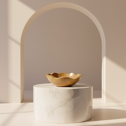 The Fluted Stone Wash Basin - Jaisalmer Brown