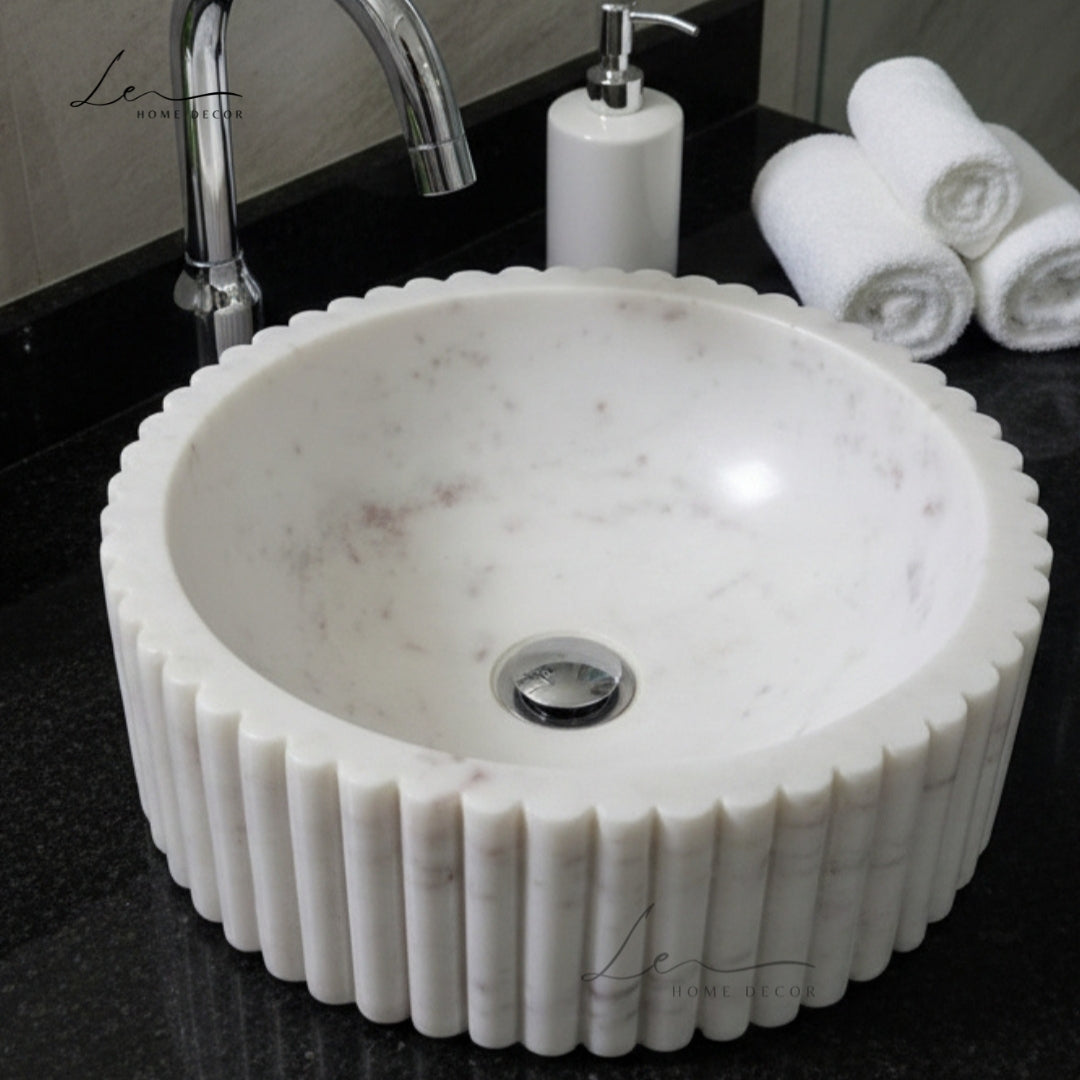 Pearly Marble Sink