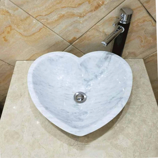 The Heart Marble Wash Basin