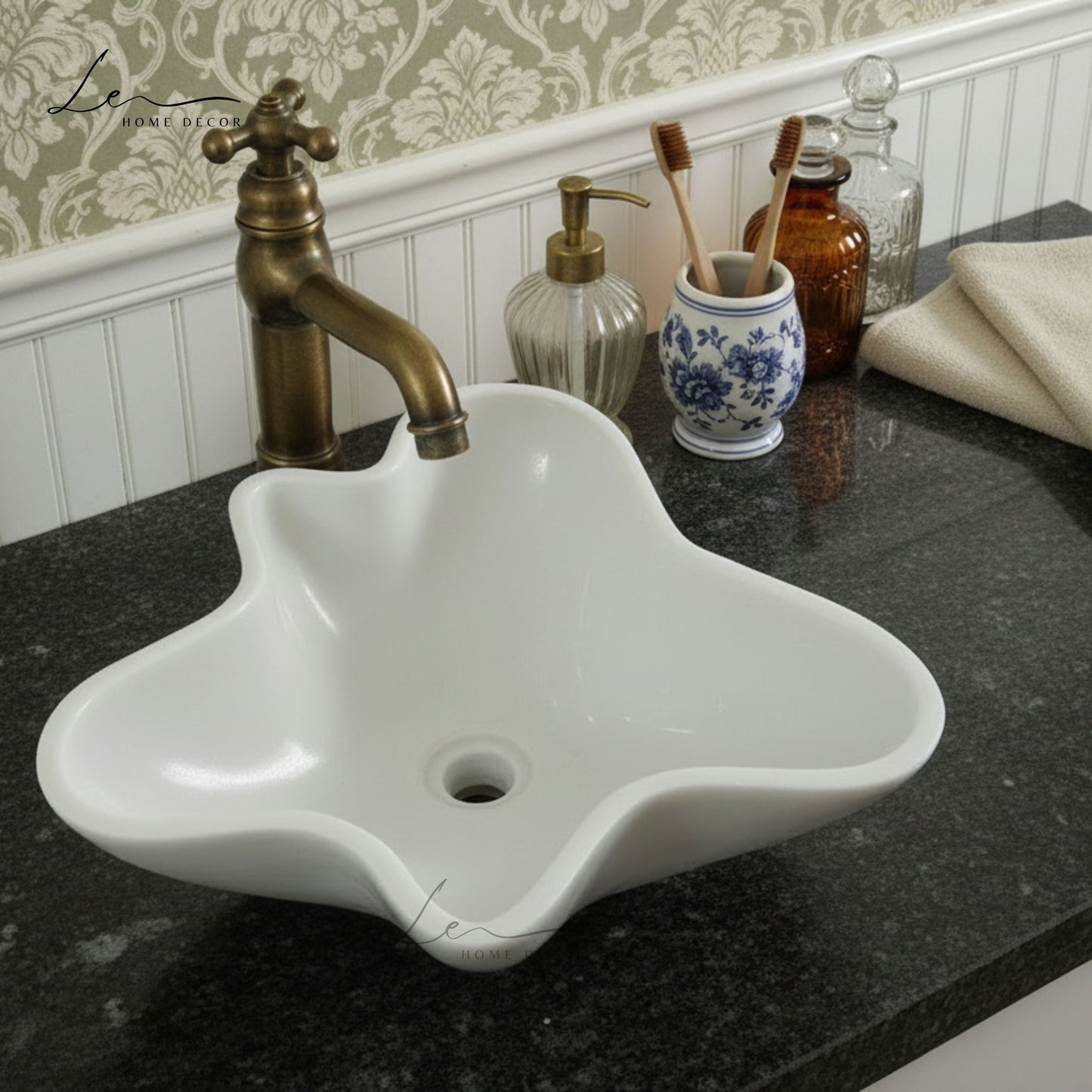 The Amoeba Marble Wash Basin