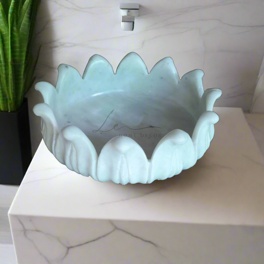 Lotus Flower Marble Wash Basin