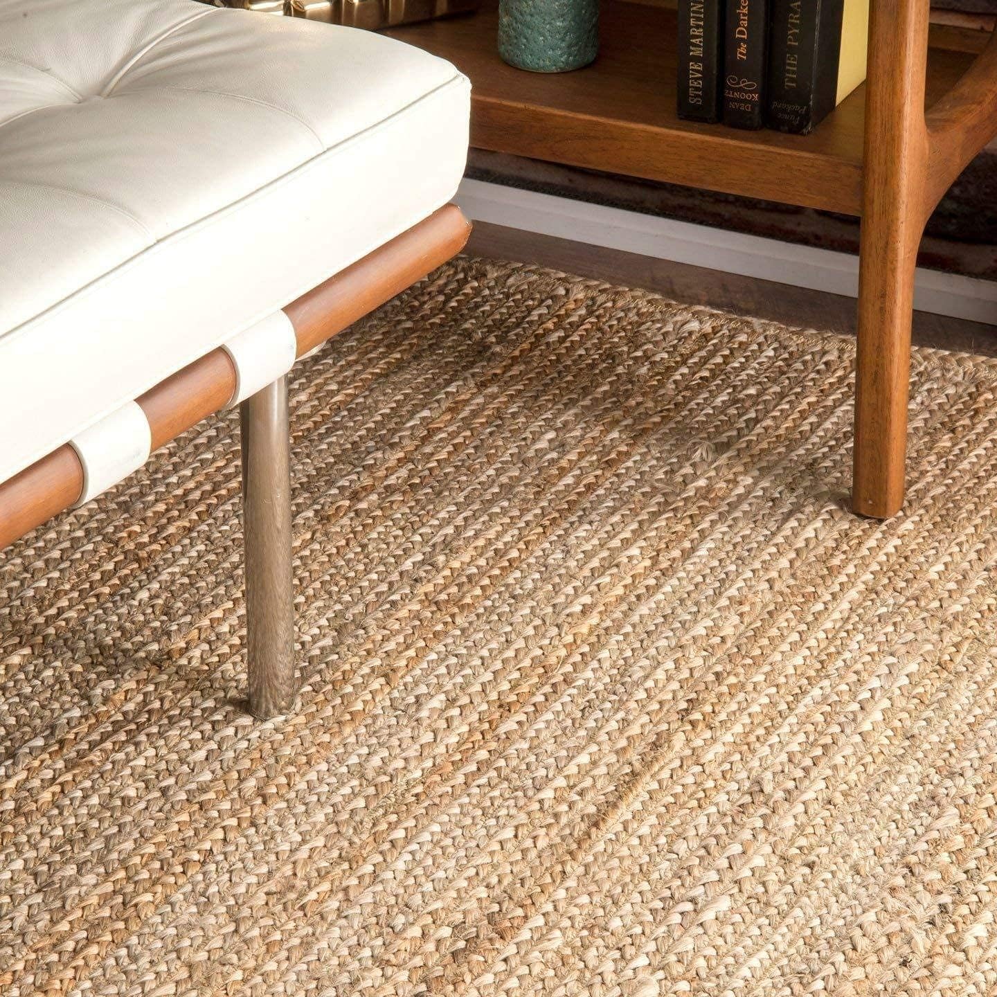 Natural Jute Braided Area Rug