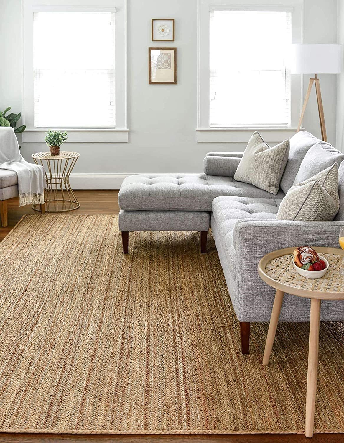 Natural Jute Braided Area Rug