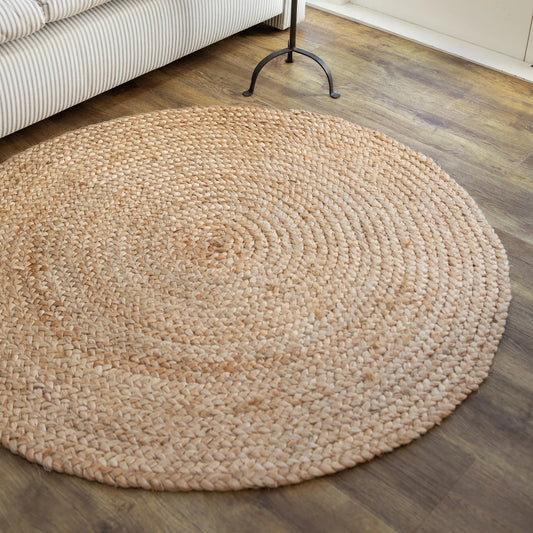 Round Shaped Hand Woven Jute Rug