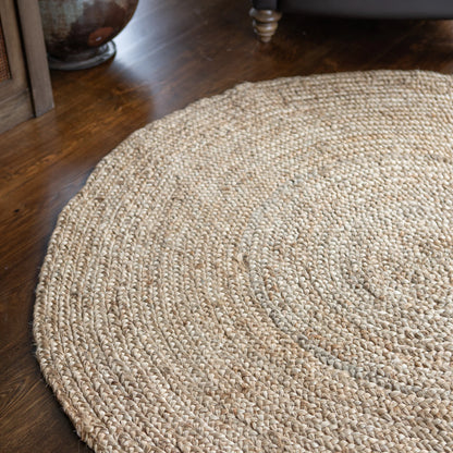 Round Shaped Hand Woven Jute Rug