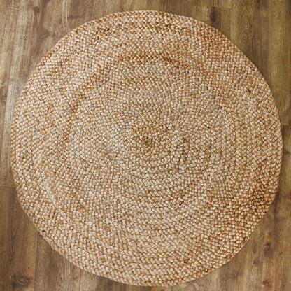 Round Shaped Hand Woven Jute Rug