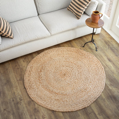 Round Shaped Hand Woven Jute Rug