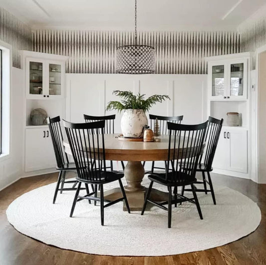 Luxury Off White Jute Braided Area Rug