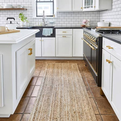 Natural Jute Braided Area Rug