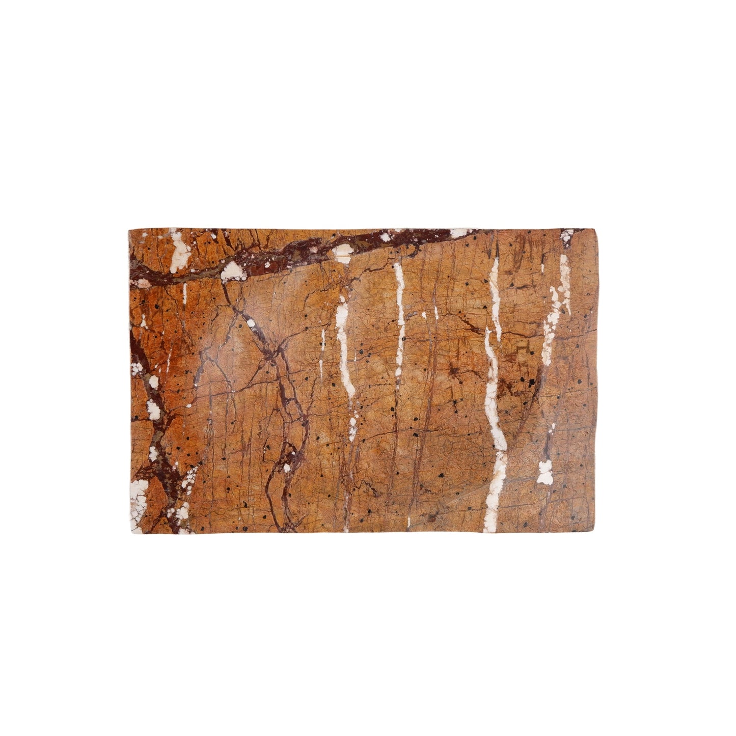 Luxurious Brown Marble Bathroom Storage Set