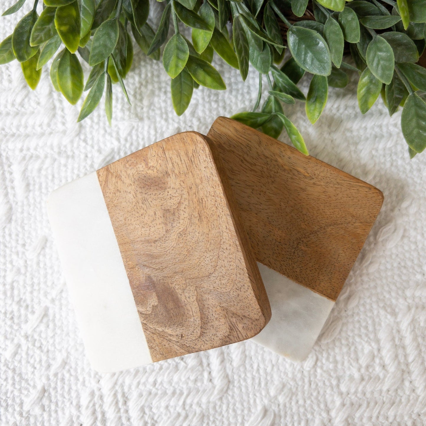 Acacia & Marble Coasters